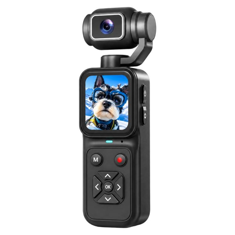 HJD09 1.69-inch HD Handheld Gimbal Pocket Camera Outdoor Sports Recorder(Black)