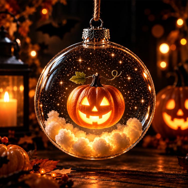 Halloween Decorative Glowing Sphere(Pumpkin)