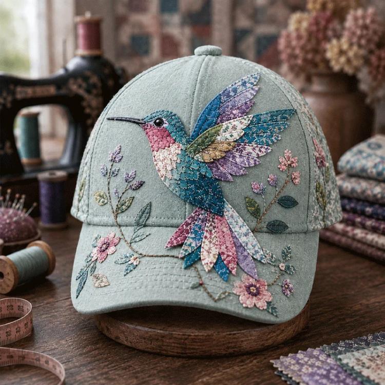 Animal Vintage Sunshade Cap(Hummingbird)