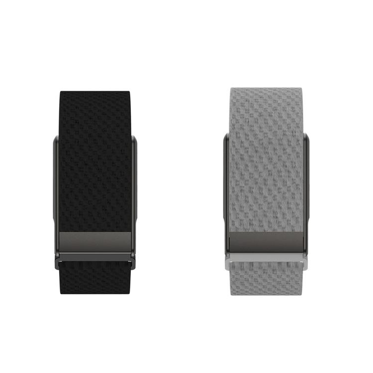 E910 Screenless ECG Fitness Tracker Health Band, Support Heart Rate Monitoring / Menstrual Period Reminder / Stress Monitoring Dual Straps(Black + Grey)