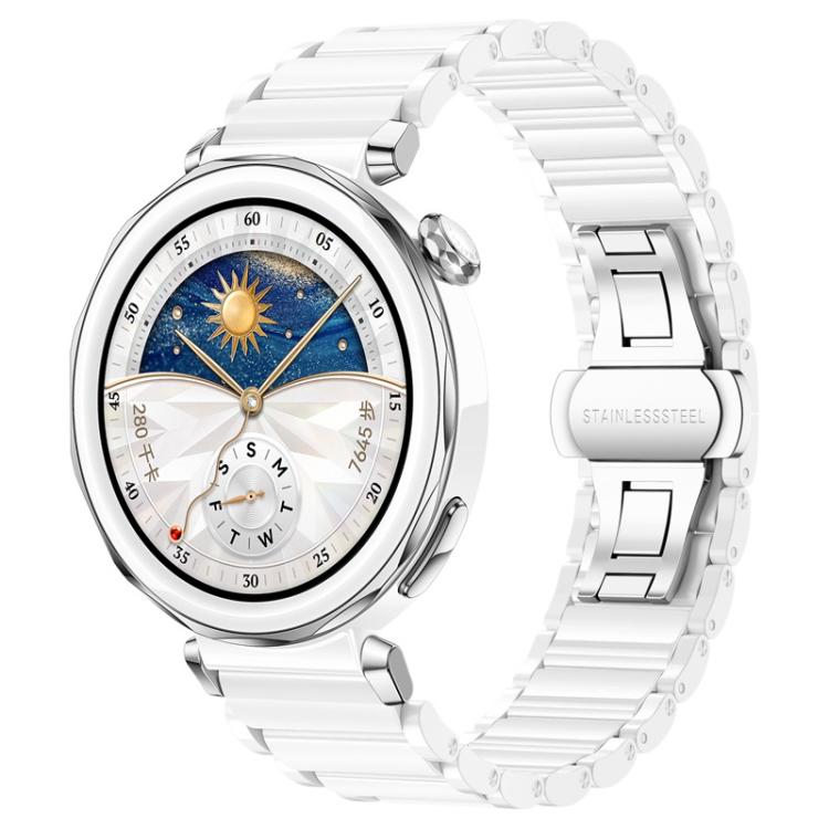 For Huawei Watch GT 7 41mm / GT 6 41mm xDfind True Ceramic Stainless Steel Watch Band(Pure White)