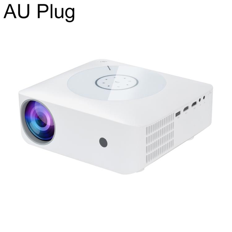 T04 Portable Home 4K High-Definition LED Video Projector, Plug Type:AU Plug(White)