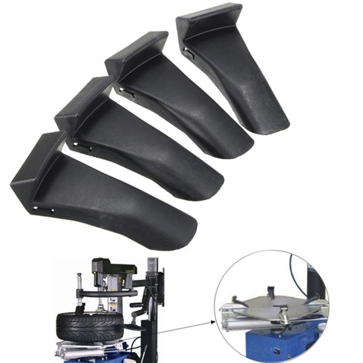 4 PCS/Pack Car Tire Changer Parts Inserts Jaw Clamp Cover Rim Guard Protector(Black)