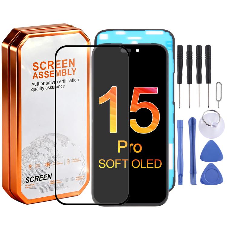 HXL Soft OLED Screen For iPhone 15 Pro
