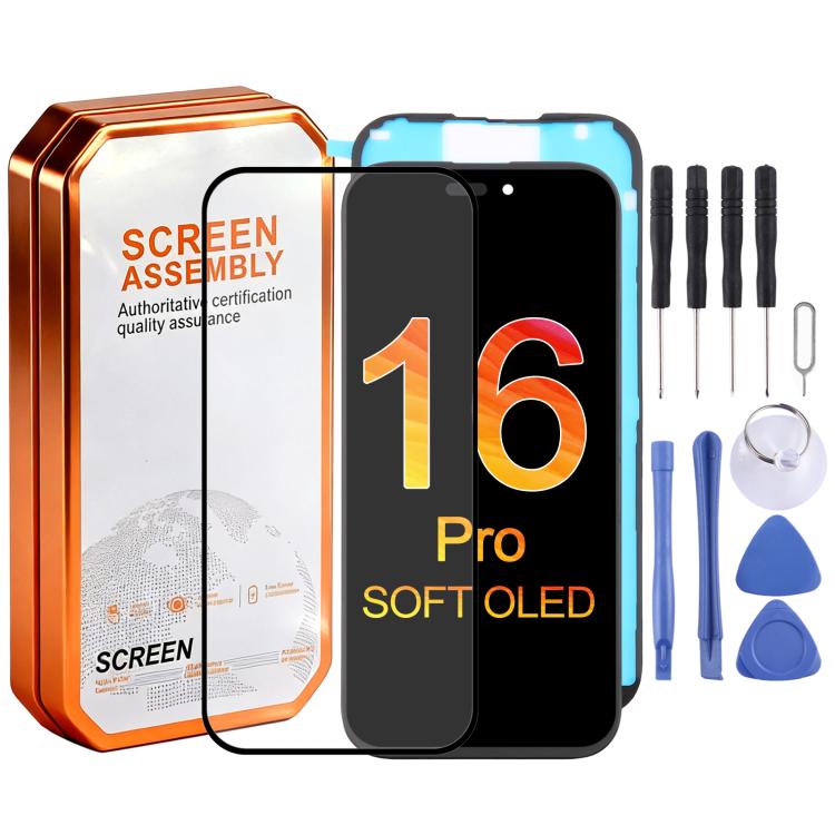HXL Soft OLED Screen For iPhone 16 Pro