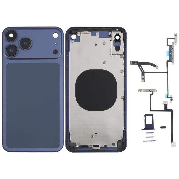 Back Housing Cover with Appearance Imitation of iP17 Pro Max for iPhone XS Max(Blue)