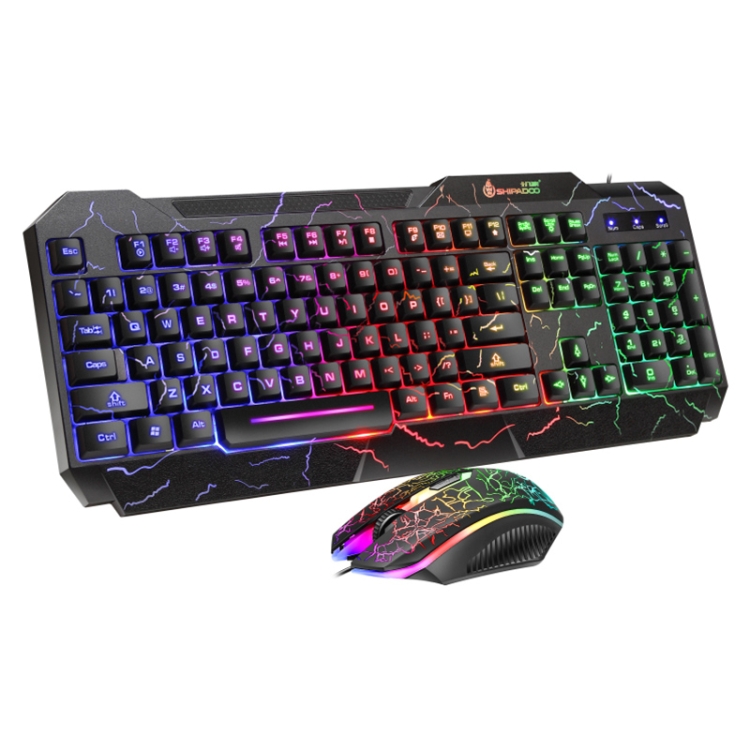SHIPADOO D620 104キー有線RGBカラークラックバックライトゲーミング