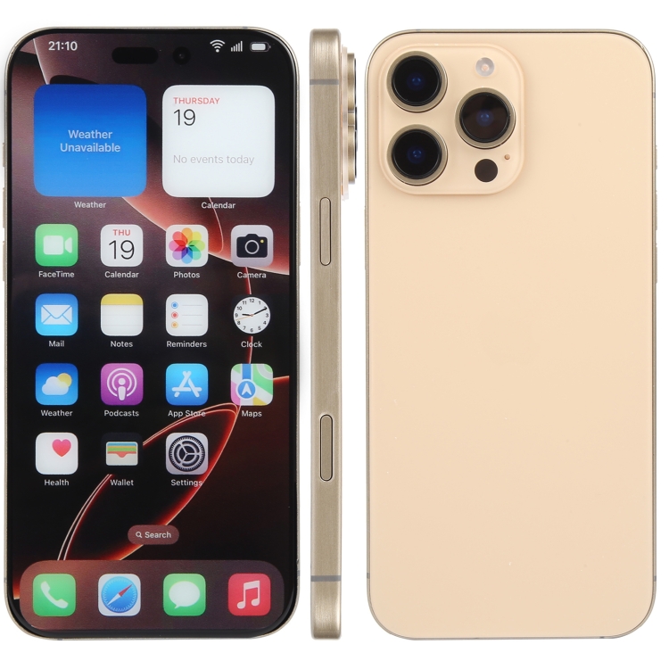 iPhone 16 Pro カラースクリーン非動作偽ダミーディスプレイモデル (砂漠)