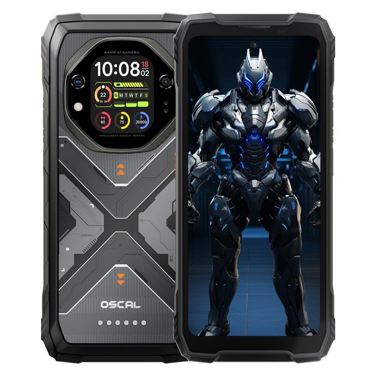 [HK Warehouse] Blackview Oscal TANK 1, 12GB+256GB, 6.78 inch Android 15 DokeOS 4.2 Mediatek Dimensity 7050 Octa Core, Network: 5G, OTG, NFC (Black)