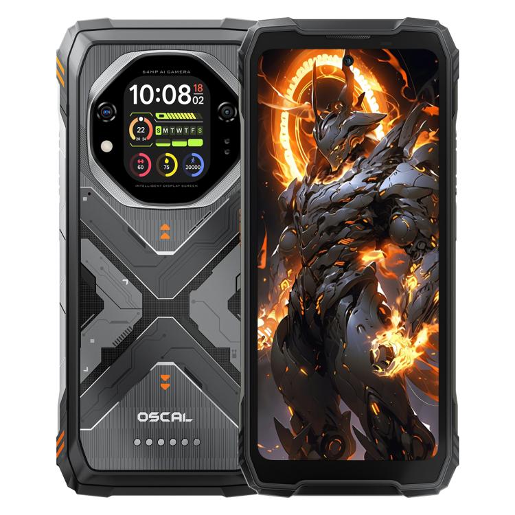 [HK Warehouse] Blackview Oscal TANK 1, 12GB+256GB, 6.78 inch Android 15 DokeOS 4.2 Mediatek Dimensity 7050 Octa Core, Network: 5G, OTG, NFC (Orange)