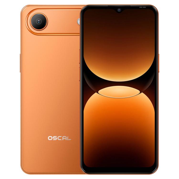 [HK Warehouse] Blackview Oscal FLAT 3C, 4GB+64GB, 6.56 inch Android 16 Unisoc UMS312 T310 Quad Core, OTG, Network: 4G (Orange)