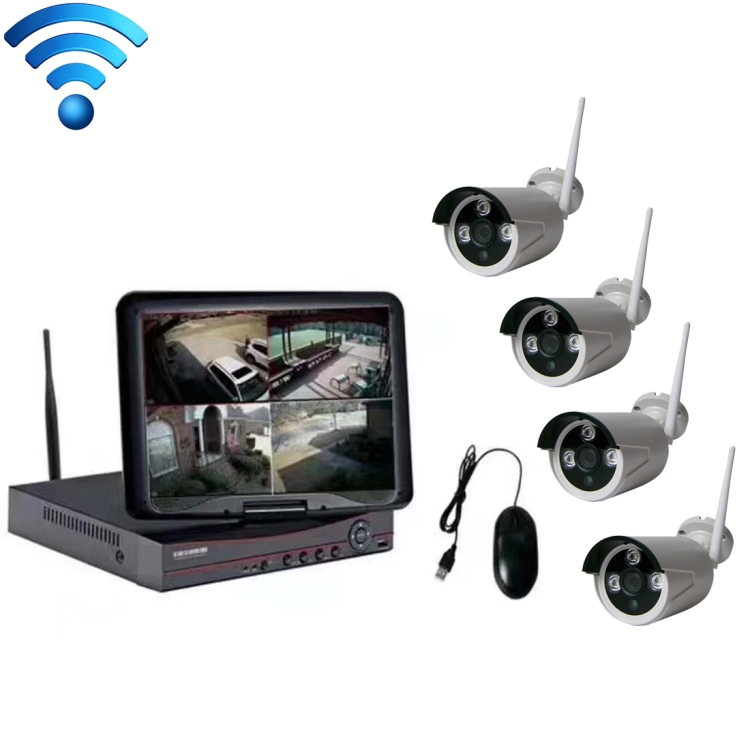 Ipcc Camera Color Code IPCC-KITB19-4CH-1080P FHD 1080P 4CH 1/2.5 inch 2.0MP Waterproof IP ...