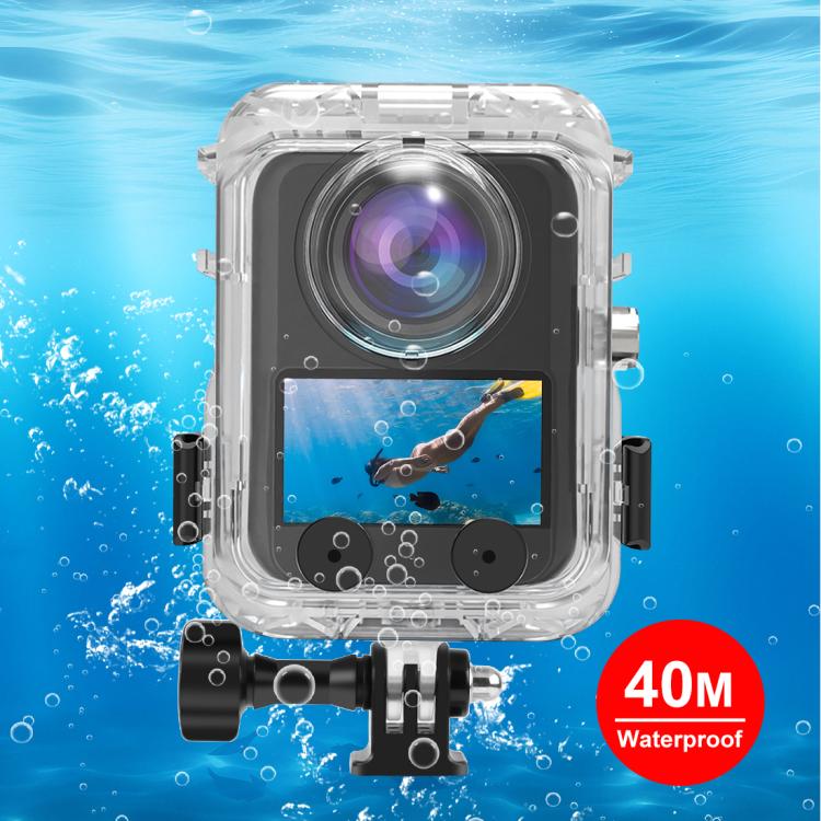 For DJI Osmo 360 PULUZ 40m Depth Waterproof Camera Case Diving Housing Underwater Cover (Transparent)