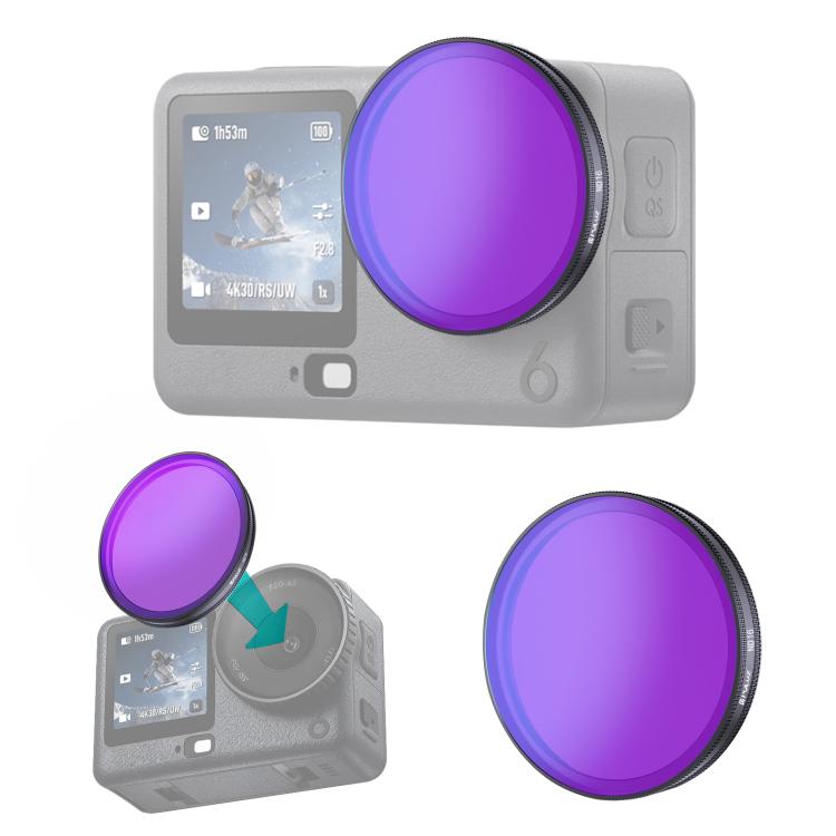 For DJI Osmo Action 6 PULUZ Action Camera ND16 Lens Filter