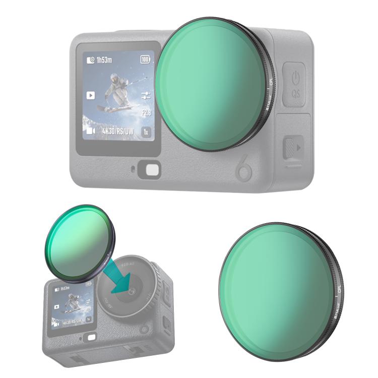 For DJI Osmo Action 6 PULUZ Action Camera CPL Lens Filter