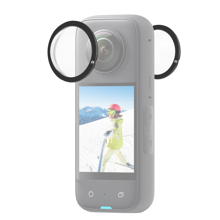 Gabbia Metallica + Copriobiettivo In Silicone Per Insta360 X4 - Protezione E Accessori (Nero)