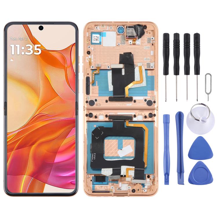 Motorola Razr 50 Ultra用オリジナルLCDスクリーンデジタイザーフル