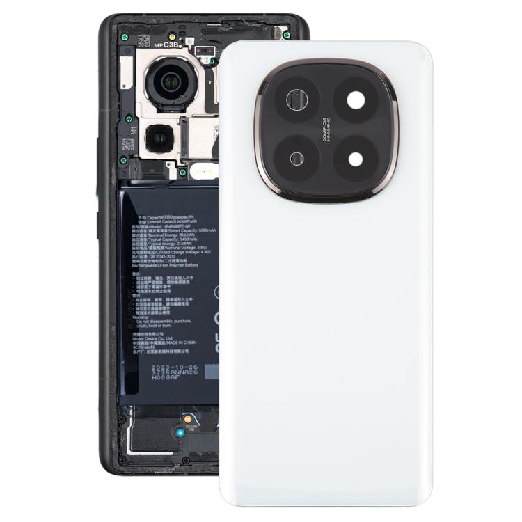 For Xiaomi Redmi Note 14 Pro+ 5G OEM Battery Back Cover with Camera Lens Frame(White)