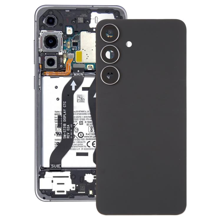 For Galaxy S25 FE SM-S731B OEM Battery Back Cover with Camera Lens Frame(Black)