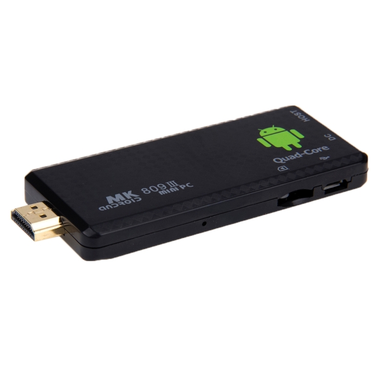 B026 MK809 III ミニ PC アンドロイド TVスティック ドングル MK809 III Mini PC Android 4.4 TV Stick Dongle, CPU: RK3188T
