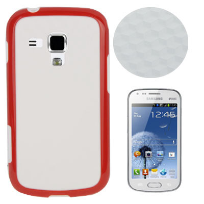 Cube Pattern White Background TPU Protection Case for Galaxy Trend Duos ...