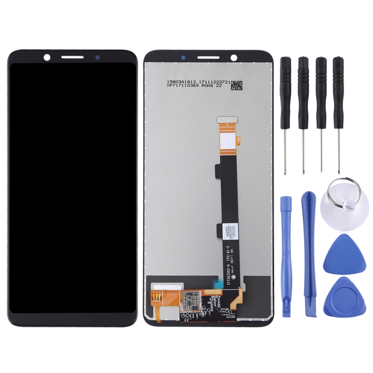 YHX-OU Schermo Full Touch per Oppo A53 Oppo A53s Schermo LCD Digitalizzatore Touch Sostituzione TFT Tasto Schermo 6,5 Nero LCD Display + Strumento di Installazione+Vetro Temperato