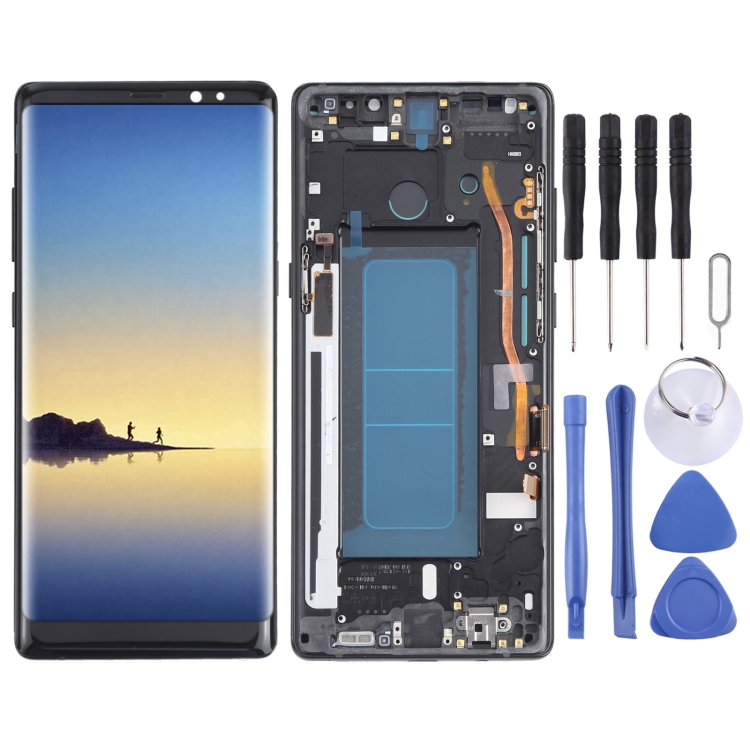 Dpofirs Sostituzione Schermo LCD for Note 10 Plus, con Cornice