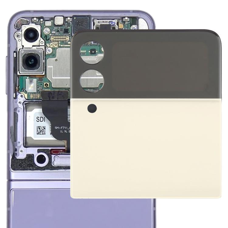 For Samsung Galaxy Z Flip3 SM-F711B Original LCD Secondary Screen with Digitizer Full Assembly (Apricot)