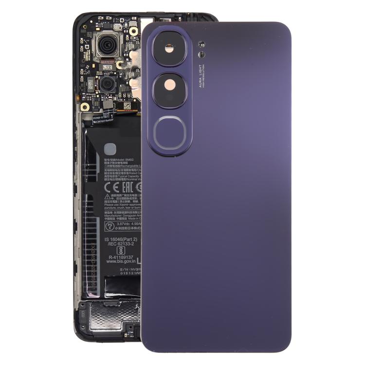 Cover Per Vivo V40 Lite 5G Con Protezione Fotocamera Scorrevole E Anello Magnetico – Blu