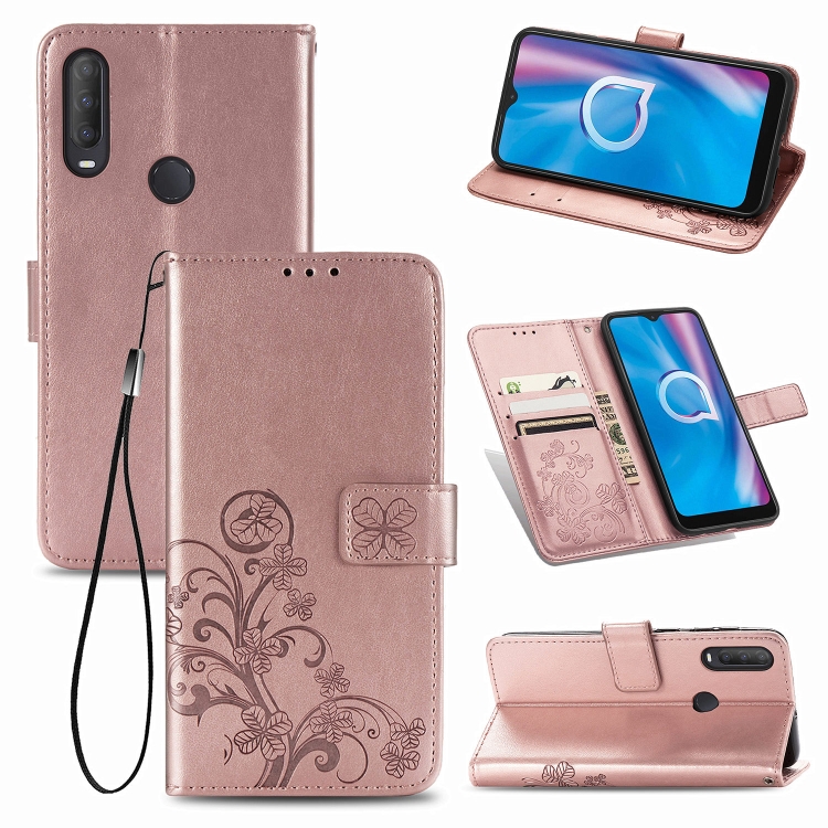 Cover Portafoglio In Pelle PU Per Alcatel 3V 2019 – Custodia Con Slot Carte E Supporto Orizzontale