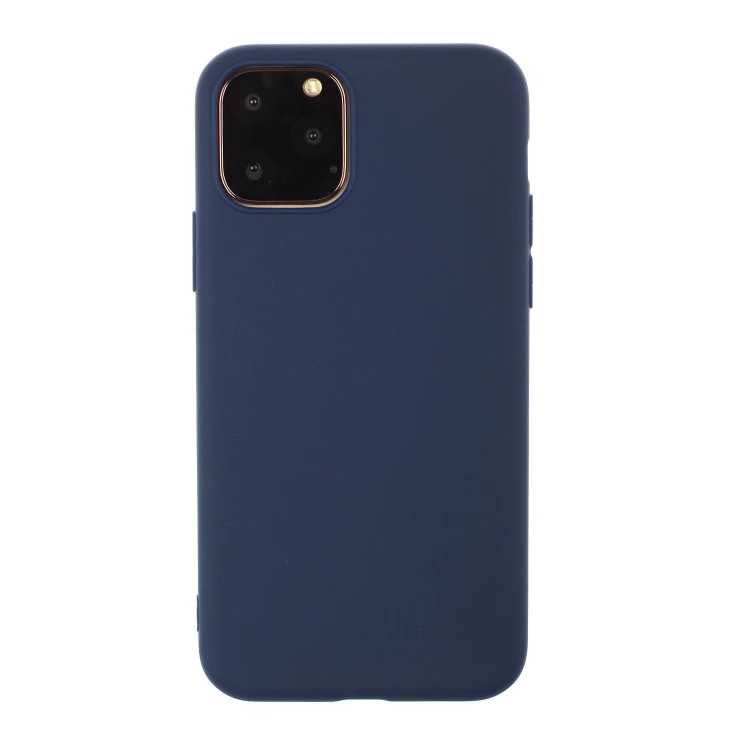 For iPhone 13 mini Solid Color Frosted TPU Phone Case (Dark Blue)