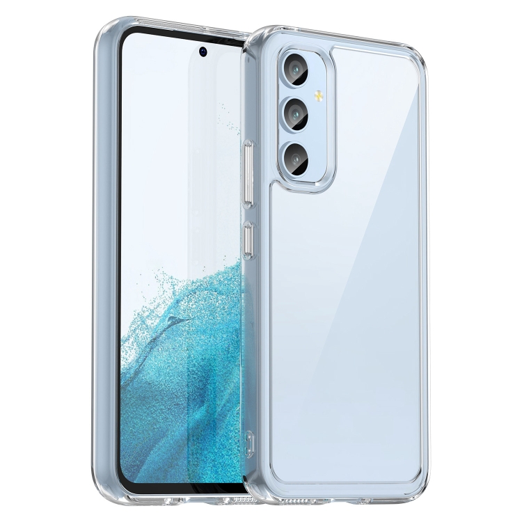 For Samsung Galaxy A54 5G Colorful Series Acrylic + TPU Phone Case (Transparent)
