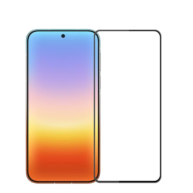 For Huawei Pura 90 Pro Max 5G MOFI 9H 3D Explosion-proof Curved Screen Tempered Glass Film(Black)