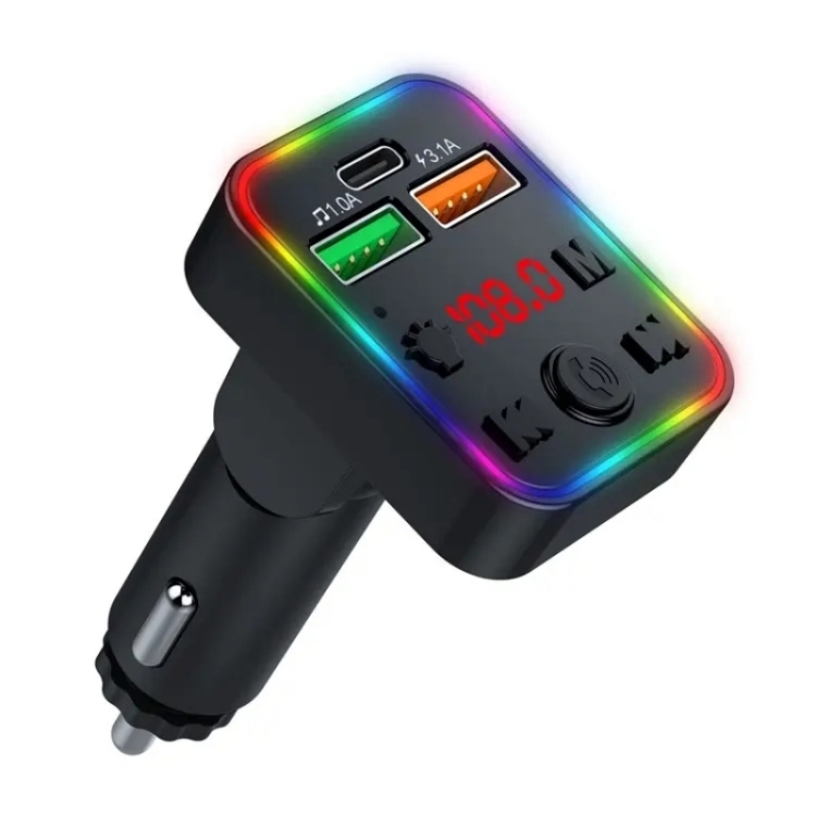 C52 Cigarette Lighter Car Charger Car FM Transmitter Bluetooth Receiver MP3  Player