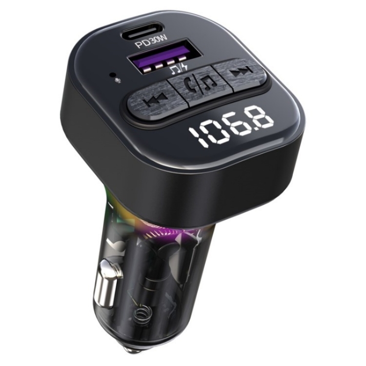 C52 Cigarette Lighter Car Charger Car FM Transmitter Bluetooth Receiver MP3  Player