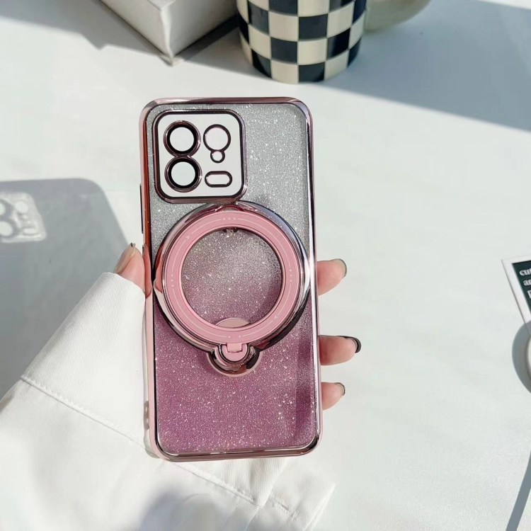 Custodia iPhone 14 Pro Max Rosa Brillantini Diamond Glitter Case