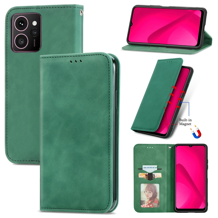 For HMD Skyline Retro Skin Feel Magnetic Flip Leather Phone Case(Green) For HMD Skyline Retro Skin Feel Magnetic Flip Leather Phone Case(Green)