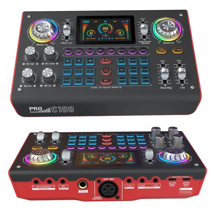 C100 Pro ストリーミング/録音用 5つのサウンドエフェクト搭載