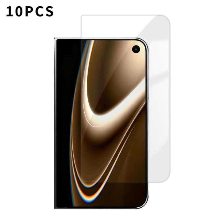 For iPhone Fold Outer Screen Kalebol 10pcs High-Aluminum Semi-Screen Anti-Fingerprint HD Tempered Glass Film