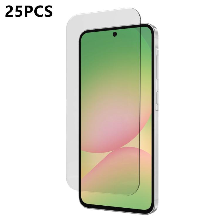 For Samsung Galaxy A57 5G 25pcs 3D Curved Semi-Screen No White Border High-Alumina Full Glue HD Tempered Glass Film