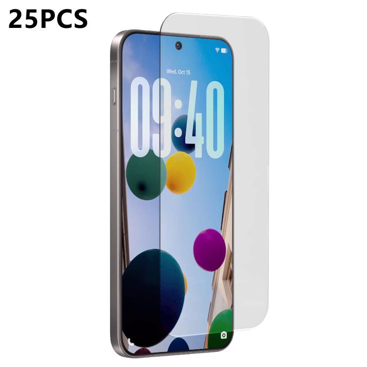 For vivo X300 Pro 25pcs 3D Curved Semi-Screen No White Border High-Alumina Full Glue HD Tempered Glass Film