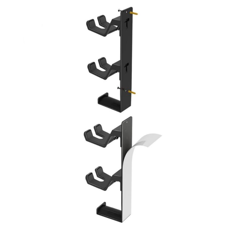 For PS4 / PS5 / XBOX Game Controller Headphone Wall Mount Stand(Black)