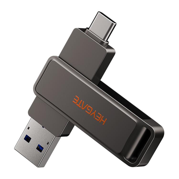 HEYGATE L1 Flash Drive 2 in 1 USB-A + USB-C /Type-C High Speed Memory Stick, Memsize:32GB