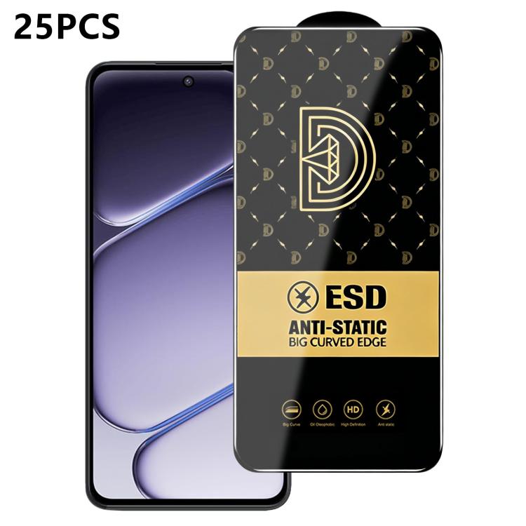 For OnePlus Nord CE6 Lite 25pcs Royal Diamond Anti-Static Screen-Printed HD Tempered Glass Film