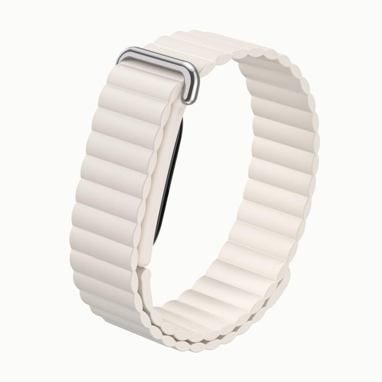For Google Fitbit Air Classic Wave Texture Magnetic Silicone Watch Band(Starlight)
