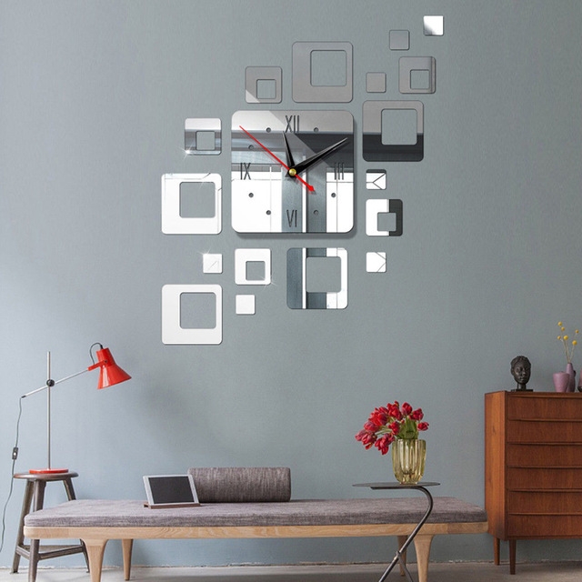 Modern Elegance Meets Function: Transform Your Space with a 3D Acrylic Mirror Wall Clock