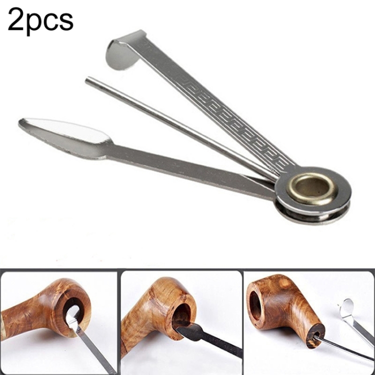 tobacco pipe cleaners 2 PCS Multifunctional 3in1 Stainless Steel Smoking Tobacco Pipe Cleaner  Cleaning Tool Smoking Accessories Weed Accessories