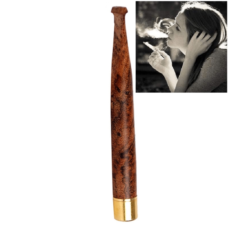 ladies long cigarette holder Ladies Twig Pull Rod Filter Can Wash Wood Sandalwood Long Cigarette Holder,  Specifications:5 mm Fine