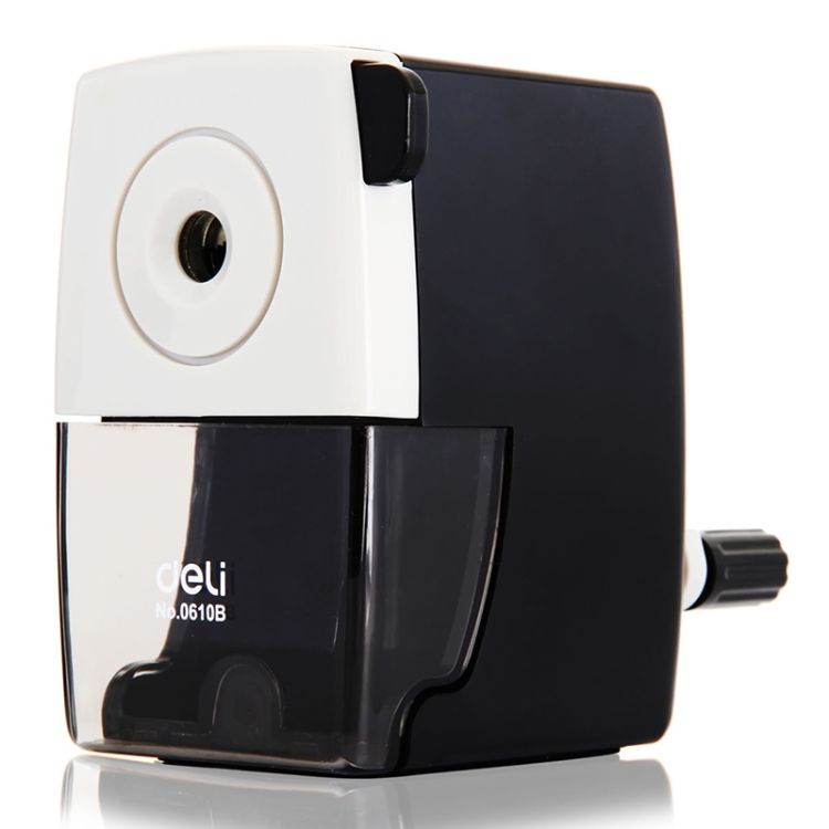 Deli Stationery Pencil Sharpeners Office School Supplies Mechanical Manual Pencil Sharpener Black