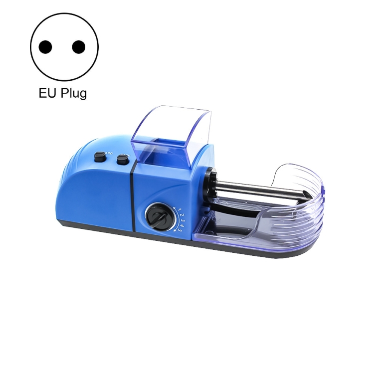 european electronic cigarette holder Portable Electric Cigarette Maker Fully Automatic Adjustable Electric  Cigarette Holder, Specification: EU Plug(Blue)